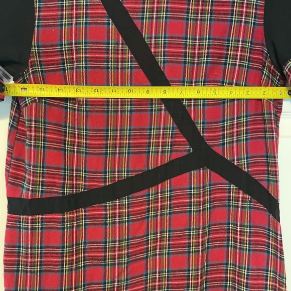 TOBI PLAID MESH MINI DRESS SIZE S - Picture 8 of 8